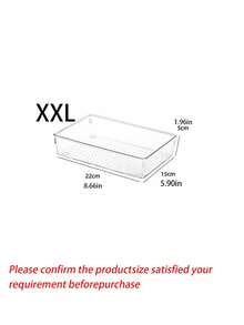 1/5/7件可堆叠抽屉式化妆品收纳盒，透明PET材质，优雅的化妆品收纳盒，适用于护肤品、厨房用品、学生用品、办公用品、返校用品、圣诞家居装饰、装饰、圣诞节、餐桌装饰、木制托盘、老式钱币风格、花瓶、盘子、木制托盘、盘子、咖啡桌、装饰托盘、餐桌装饰、家居饰品、黑色饰品、沙发扶手托盘、波西米亚风、假日海滩、浴室收纳、卧室收纳、大容量 - 彩色 - 查看 13