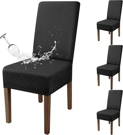 Fundas para Sillas Comedor 6 Pack Elásticas Extraíbles Lavables,Cubierta para Sillas de Comedor