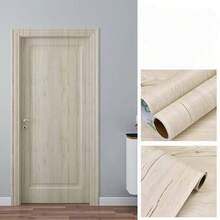 1 Rollo 5mX15cm Renovación de muebles antiguos Cubierta de puerta Adhesivo de pared con textura de madera Autoadhesivo Simulación Impermeable Fondo grueso Zócalo de gabinete Adhesivo de pared Papel tapiz extraíble Decoración de habitación Decoración de dormitorio Decoración de cocina Decoración de pared - Multicolor - Ver 20