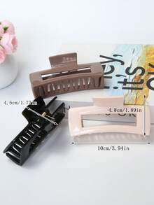 Women's Soft Anti-Fall Anti-Collision Silicone Elastic Durable Solid Color Hair Claw Clip, Suitable For Daily Use At Home, School, Beach, Summer Vacation, Work Commute, Parties, Holidays, Birthdays, Back To School Season, New Year, Valentine's Day, Mother's Day, Teacher's Day Gifts, Wedding Season, Music Festivals, Graduation Season Winter Hair Clip Hair Accessories For Women Elegant Hair Clutch