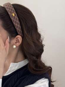 3pcs Vintage Elegant College Style Patterned Metal Headband Hair Accessories, Versatile For Daily Use, Home, School, Beach, Work, Party, Holiday, Birthday, Back To School, New Year, Valentine's Day, Mother's Day, Wedding, Music Festival, Graduation, Spring/Summer/Autumn/Winter, Hair Band, Hair Hoop ,Hairband For Women - 彩色 - 查看 3