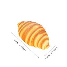 1 mô hình bánh mì, trứng, bánh mì que đàn hồi chậm, chân thực, dùng để trang trí bánh tart, chất liệu PU mềm. - Nhiều màu - Xem 10