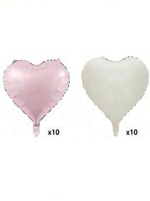 18-Inch Foil Heart Shaped Balloon For Wedding, Birthday, Proposal Party Decoration, - Multicolor - View 9