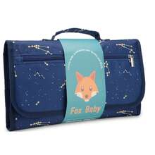 Bolso cambiador de pañales para viajes al aire libre, regalo para bebés recién nacidos, cambiador de pañales portátil para viajes con bolsillo para toallitas húmedas, cambiador portátil impermeable para bebés niños y niñas, arcoíris bohemio sol