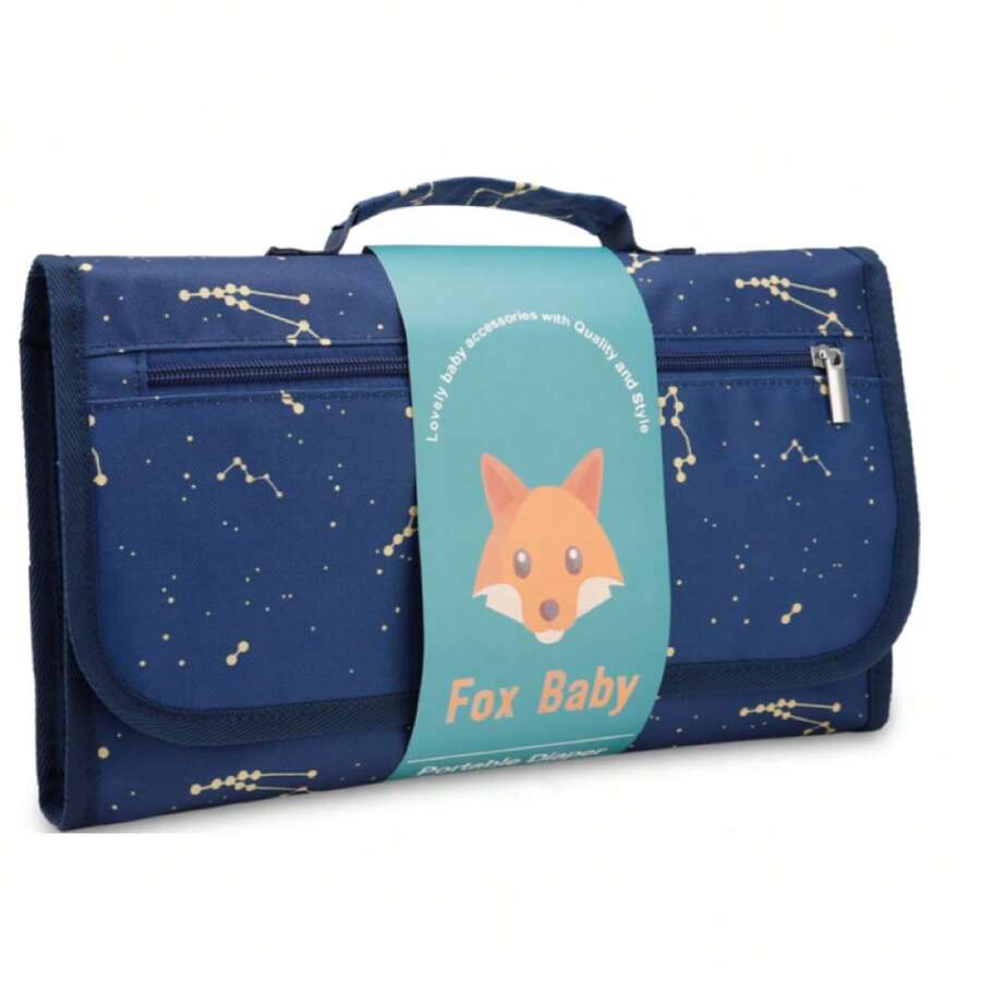 Bolso cambiador de pañales para viajes al aire libre, regalo para bebés recién nacidos, cambiador de pañales portátil para viajes con bolsillo para toallitas húmedas, cambiador portátil impermeable para bebés niños y niñas, arcoíris bohemio sol