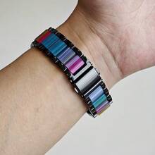 Stainless Steel Metal Watch Band Compatible With Apple Watch, Suitable For Office, Fitness, Party, Women/Men Fashion Rhinestone Design, Fits For Apple Watch S10/Ultra 1/Ultra 2/S9/S8/S7/S6/S5/Series 4/SE, 40mm/41mm/42mm/44mm/45mm/46mm/49mm Dial Size, Includes Disassembly Tool For Easy Adjustment