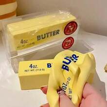 1pc Butter Squishy Toy, Yellow Cream Stick Soft Toy With Cream Scent - Good For Play And Stress Relief Toys Sensory Fidget Toys Goody Bag Party Favors Pinata Filler Carnival Stocking Stuffers Birthday Gifts Mother's Day Graduation - 1PC - 查看 3