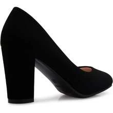 Women's Classic Round-Toe Platform Pumps High Block Heel - Adorable,-2025 - Red Patent* - View 4