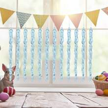 12Pcs Christmas Tree Ornaments Clear Icicle Pendant Hanging Decor For Farmhouse Home Holiday Party