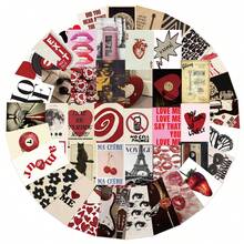 50 pezzi Adesivi decorativi vintage per donne, quaderni, laptop, telefoni cellulari, valigie, skateboard, caschi