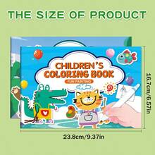 32 Pages Children's Animal & Nature Coloring Book - Paper, Blue Cover - Art Supplies For Kids - Creative Birthday Gift For 3-8 Years Old, Toddler Coloring Book (Random Style)