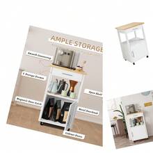 Portable White Wood Corner Closet Organizer With 12 Shelves, 11. 8" Size, Sturdy And Modern