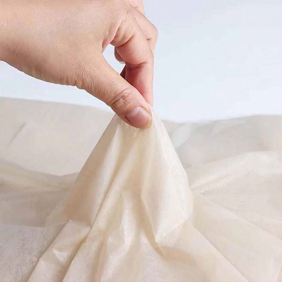 Bouquet Wrapping Paper, Korean Cotton Wrapping Floral Paper,Withdrawable Lining,40 Small Sheets Non-Woven Waterproof For Fresh Flowers (Khaki - 多色1 - 查看 1