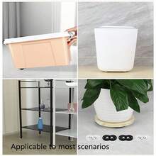 4pcs Swivel Casters Wheels, Adhesive Roller Furniture Casters, Quiet Movable Small Wheels For Furniture And Appliances