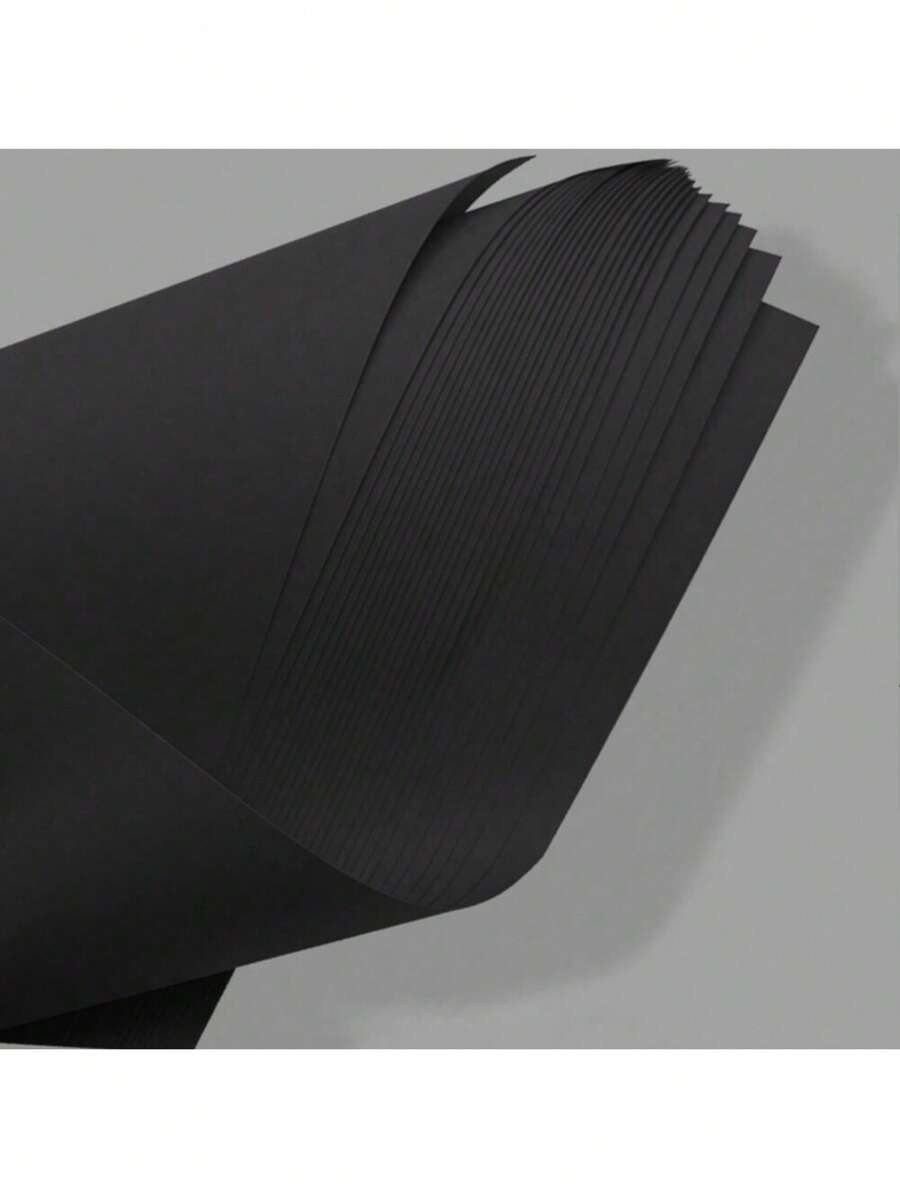 10 tờ giấy bìa đen khổ A4/A3, thích hợp cho thư pháp, báo viết tay, vẽ tranh, đồ thủ công DIY, vẽ bằng bột màu và thiệp thủ công - màu đen - Xem 1