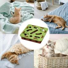 Interactive Cat Toy, Cat Puzzle Toy, With Maze Tunnel Bell Balls (2 Pieces), Durable Felt Material,No Need For Batteries, Suitable For Indoor Cats, The Best Gift For Your Beloved Cat - Multicolor - View 9