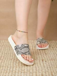 Lymalimoon Women Flat Sandals - Grey - View 2