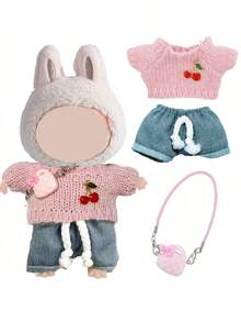 Doll Clothes For Labubu Labubu Outfit Sets, Suitable For 17cm Doll Clothes/Accessories, Doll Collection Wardrobe, Labubu Doll Bag And Accessories, Cloth Doll Costumes - Multicolor - View 12
