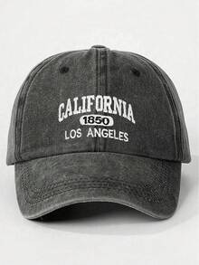 1顶女士可调节棒球帽，印有“洛杉矶，加利福尼亚州 1685”字样，是理想的礼物 - 黑色 - 查看 6