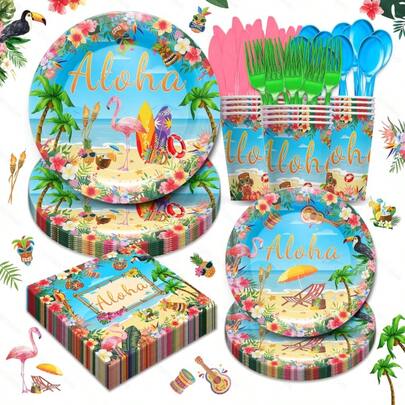 168Pcs Hawaiian Alo…