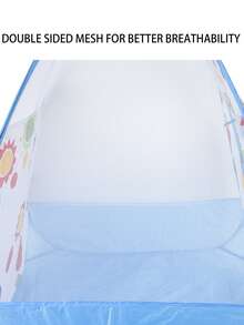 1pc Pink Foldable Children's Ball Pit Tent, Baby Playhouse With Ball Pool, Toddler Toy Tent, 3-12 Years Old