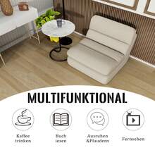 Bean Bag For Sofa, Floor Chair With Backrest, Comfortable Lazy Sofa, One-Piece Compression, Extra Thick, Bedroom Chair, Living Room Chair, Bedroom Chair