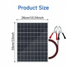 ZGZXSEXHZ 1pc 15W Portable Solar Panel With Clip Frame, Compact And Lightweight, Suitable For Outdoor BBQ, RV Travel, Hiking, Patio, Pet House Heating & Lighting, Power Bank, Emergency Backup Power