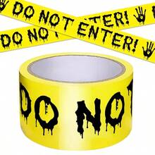 Halloween Decoran Caun Tape Do Not Enter Yellow Cary Caun Roll Crime Cene 2In X 82Ft Halloween Outdoor Decor DIY Tape Cary Warning For Indoor And Ouide Party Upplie Danr Zone