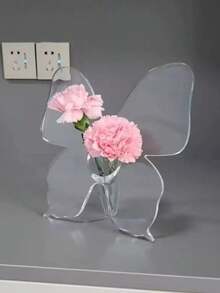 Vase décoratif papillon, ornement de bureau élégant, arrangement floral hydroponique pour salon et chambre à coucher, décoration de style Ins pour la maison, vase à fleurs, vase en verre