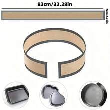 1pc/2pcs Reusable Non-Stick Silicone Baking Mat - Heat Resistant, Suitable For Cookies, Macarons, Bread, Pastries, Prevents Cake Edges From Sticking - Multicolor - View 2