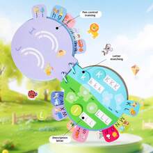 Cuốn sách cầm tay đa năng "Yên tĩnh và Bận rộn" này là một món đồ chơi giáo dục có chức năng huấn luyện kiểm soát bút. Nó có 26 chữ U. - Nhiều màu - Xem 10