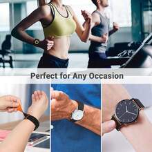 三条装 Galaxy Watch 8 链式磁吸硅胶表带，兼容三星 Galaxy Watch 8 40mm/44mm/Galaxy Watch 8 Classic 46mm，男女通用柔软硅胶磁吸替换表带 - 彩色 - 查看 6