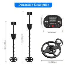 Detector de metales Treasure Hunter MD4030 Pro Profesional Localizador de oro Detector subterráneo Alta sensibilidad Detector de tesoros