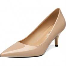 Women's Pumps Pointed Closed Toe Low Heels Dress Shoes For Work Business Office Wedding Casual 2.3 Inch-20256688 - Khỏa thân - Xem 1