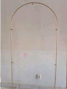 Iron Roman Arch Stand – 2m High X 1m Wide | Ideal For Party And Birthday Decorations - Gold - View 3