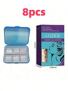 6pcs Ear Patches With Corrective Cut Ear Vertical Version Of V-Line Facial Stickers, V-Face Adhesive.Suitable For Daily Makeup, Prom Party, Wedding, Shopping, Dating, Dinner Team Building, Holiday Makeup, Mother's Day Gifts, Graduation Season Gifts,Festival Lashes,Rave Makeup,Rave Party.,Cheap,Stocking Stuffers,Makeup,Makeup Tools,Cheap Stuff,Gifts,Gifts For Women,Christmas Gifts