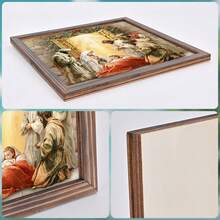 1 pièce/2 pièces Cadre photo en bois de scène de la Nativité, décorations de Noël, décoration de chambre, décoration de maison, décoration de chambre à coucher, décoration de salle de prière, décoration de table