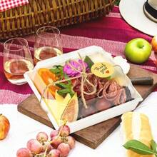 50 Pack Small Charcuterie Boxes With Lids - To Go Paper Charcuterie Box, Disposable Food Containers, 5Inch Dessert Boxes - Sandwich, Cookie, Sushi, Cake Slice, Strawberries Brown - trắng - Xem 6