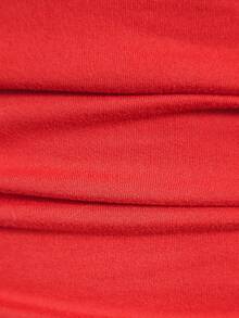 DEAR MOLLY 女士优雅无袖圆领红色短裙，可叠穿作为晚礼服，适合外出、派对、约会等场合，春季穿着。 - 紅色 - 查看 8