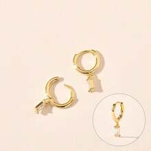 1 Set Cubic Zirconia Stacked Earrings Jewelry Set, Versatile Minimalist Luxury Earrings Jewelry Set, Gift Accessories