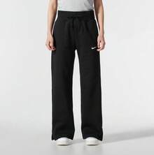 Nike Women's Comfortable Lace-Up Sports Casual Straight Wide-Leg Trousers - Black - View 6
