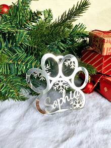 1/3/5pcs Personalized Name Wood & Acrylic Ornament – Custom Laser Cut Hanging Decor, Personalized Keepsake For Valentine's Day Gift, Eid Al-Fitr Celebration, Easter Gifts & Spring Home Decoration, Unique Anniversary & Birthday Gift, Custom Name Ornament For Family, Couples & Kids - Multicolor - View 21