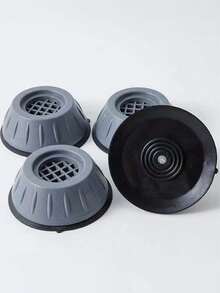 4 Packs Anti-Vibration Pads For Washing Machine, Non-Slip, Noise Reduction, Moisture Resistant, Metal Surface Heightening Support Feet, Suitable For Refrigerator And Dishwasher, Furniture Leg Cushions, Plastic Material