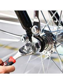 HALMAN Llave de tubo universal 52 en 1, mango antideslizante de 8-19 mm y diseño de hueso giratorio, juego de llaves de tubo multifuncionales mejoradas, herramienta de llave de doble extremo ajustable universal con imán, herramienta de llave multifuncional, cabezal giratorio de 360 ​​grados, llave universal con cabezal magnético, tornillos adsorbibles, llave métrica, llave imperial, herramientas de acero inoxidable para el hogar o el automóvil, herramientas de reparación, artículos para el hogar, accesorios de garaje, herramientas de llave para el hogar, bicicletas, reparación de automóviles - Rojo - Ver 9