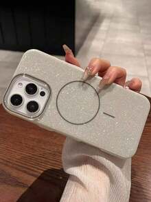 1 Stück glamouröse Sternenhimmel Glitzer Magnetische Adsorption Handyhülle, kompatibel mit kabellosem Laden für iPhone 17, 17 Pro, 17 Air, 17 Pro Max, 11/11 Pro/11 Pro Max, 12/12 Pro/12 Pro Max, 13/13 Pro/13 Pro Max, 14/14 Pro/14 Pro Max/14 Plus, 15/15 Pro/15 Plus/15 Pro Max, 16/16 Plus/16 Pro Max/16 Pro Luxus Handyhülle mit großem Loch Magnetisch