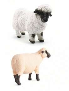 1pc Ranch Animal Figurine With Horn, Sheep Decoration Model, Static Desktop/Home Decor - Multicolor - View 21