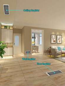 2/4pcs Floor Register Vent Covers - Sticky, Anti-Insect & Anti-Clogging Air Vent Mesh Screen For Home Floor/Wall/Ceiling Air Vent Filters