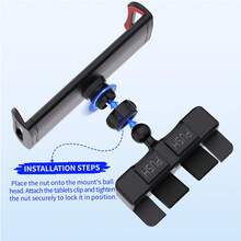 xnyocn Soporte para tableta y teléfono móvil en la ranura del CD del coche, soporte de navegación del reproductor de CD del coche de plástico ABS con rotación de 360°, disponible en múltiples modelos