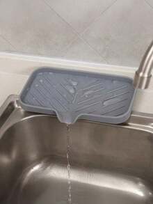 1 pieza Almohadilla de silicona para drenaje de fregadero de cocina, ideal para secar esponjas, paños de lavado de platos y mantener seca tu cocina, un artículo del hogar imprescindible, decoración del hogar, almacenamiento para fiestas y Navidad
