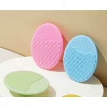 Silicone Face & Scalp Brush - 2PC Soft Bristle Massager For Blackhead/Cleansing